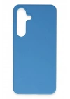 Mey İthalat®  Samsung Galaxy S24 Kılıf First Silikon - Mavi