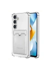 Mey İthalat®  Samsung Galaxy S24 Kılıf Kart Şeffaf Silikon - Şeffaf