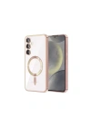 Mey İthalat®  Samsung Galaxy S24 Kılıf Kross Magneticsafe Kapak - Rose