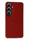 Mey İthalat®  Samsung Galaxy S24 Kılıf Loop Deri Silikon - Kırmızı