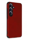 Mey İthalat®  Samsung Galaxy S24 Kılıf Loop Deri Silikon - Kırmızı