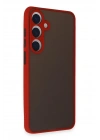 Mey İthalat®  Samsung Galaxy S24 Kılıf Montreal Silikon Kapak - Kırmızı