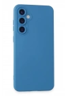 Mey İthalat®  Samsung Galaxy S24 Kılıf Nano içi Kadife Silikon - Mavi