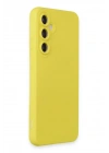 Mey İthalat®  Samsung Galaxy S24 Kılıf Nano içi Kadife Silikon - Sarı