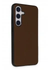 Mey İthalat®  Samsung Galaxy S24 Kılıf Taft Kapak - Kahverengi