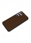 Mey İthalat®  Samsung Galaxy S24 Kılıf Taft Kapak - Kahverengi