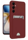 Mey İthalat®  Samsung Galaxy S24 Plus Kelvin Kartvizitli Silikon - Bordo