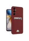 Mey İthalat®  Samsung Galaxy S24 Plus Kelvin Kartvizitli Silikon - Bordo