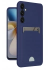 Mey İthalat®  Samsung Galaxy S24 Plus Kelvin Kartvizitli Silikon - Lacivert
