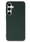 Mey İthalat®  Samsung Galaxy S24 Plus Kılıf First Silikon - Koyu Yeşil