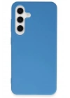 Mey İthalat®  Samsung Galaxy S24 Plus Kılıf First Silikon - Mavi