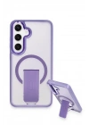 Mey İthalat®  Samsung Galaxy S24 Tork Magsafe Standlı Kapak - Lila