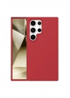 Mey İthalat®  Samsung Galaxy S24 Ultra Kılıf First Silikon - Kırmızı