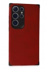 Mey İthalat®  Samsung Galaxy S24 Ultra Kılıf Loop Deri Silikon - Kırmızı