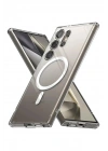 Mey İthalat®  Samsung Galaxy S24 Ultra Kılıf Magneticsafe Şeffaf Silikon - Şeffaf