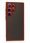 Mey İthalat®  Samsung Galaxy S24 Ultra Kılıf Montreal Silikon Kapak - Kırmızı