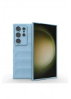 Mey İthalat®  Samsung Galaxy S24 Ultra Kılıf Optimum Silikon - Sky Blue