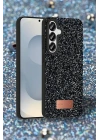 Mey İthalat®  Samsung Galaxy S25 Bright Simli Kapak - Derin Mor