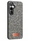 Mey İthalat®  Samsung Galaxy S25 Bright Simli Kapak - Gold