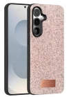 Mey İthalat®  Samsung Galaxy S25 Bright Simli Kapak - Pembe