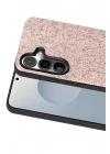 Mey İthalat®  Samsung Galaxy S25 Bright Simli Kapak - Pembe