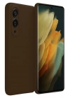 Mey İthalat®  Samsung Galaxy S25 Edge First Silikon - Kahverengi