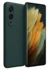 Mey İthalat®  Samsung Galaxy S25 Edge First Silikon - Koyu Yeşil