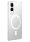 Mey İthalat®  Samsung Galaxy S25 Edge Kılıf PC Zara Magsafe Şeffaf Kılıf - Şeffaf