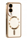 Mey İthalat®  Samsung Galaxy S25 Edge Kross Magneticsafe Kapak - Çöl Titanyum