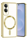 Mey İthalat®  Samsung Galaxy S25 Edge Kross Magneticsafe Kapak - Gold