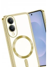 Mey İthalat®  Samsung Galaxy S25 Edge Kross Magneticsafe Kapak - Gold