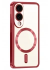 Mey İthalat®  Samsung Galaxy S25 Edge Kross Magneticsafe Kapak - Kırmızı