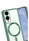 Mey İthalat®  Samsung Galaxy S25 Edge Kross Magneticsafe Kapak - Koyu Yeşil