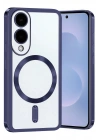 Mey İthalat®  Samsung Galaxy S25 Edge Kross Magneticsafe Kapak - Lacivert