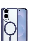 Mey İthalat®  Samsung Galaxy S25 Edge Kross Magneticsafe Kapak - Lacivert