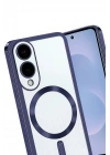 Mey İthalat®  Samsung Galaxy S25 Edge Kross Magneticsafe Kapak - Lacivert