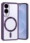 Mey İthalat®  Samsung Galaxy S25 Edge Kross Magneticsafe Kapak - Mor