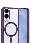 Mey İthalat®  Samsung Galaxy S25 Edge Kross Magneticsafe Kapak - Mor