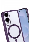 Mey İthalat®  Samsung Galaxy S25 Edge Kross Magneticsafe Kapak - Mor