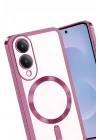 Mey İthalat®  Samsung Galaxy S25 Edge Kross Magneticsafe Kapak - Rose