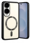 Mey İthalat®  Samsung Galaxy S25 Edge Kross Magneticsafe Kapak - Siyah