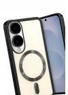 Mey İthalat®  Samsung Galaxy S25 Edge Kross Magneticsafe Kapak - Siyah
