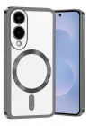 Mey İthalat®  Samsung Galaxy S25 Edge Kross Magneticsafe Kapak - Titan Gri