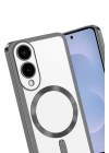 Mey İthalat®  Samsung Galaxy S25 Edge Kross Magneticsafe Kapak - Titan Gri