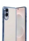 Mey İthalat®  Samsung Galaxy S25 Edge  Lensli Silikon - Açık Mavi