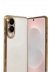 Mey İthalat®  Samsung Galaxy S25 Edge  Lensli Silikon - Gold