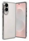 Mey İthalat®  Samsung Galaxy S25 Edge  Lensli Silikon - Gümüş