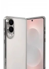 Mey İthalat®  Samsung Galaxy S25 Edge  Lensli Silikon - Gümüş