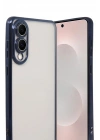 Mey İthalat®  Samsung Galaxy S25 Edge  Lensli Silikon - Lacivert