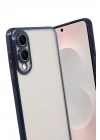 Mey İthalat®  Samsung Galaxy S25 Edge  Lensli Silikon - Lacivert